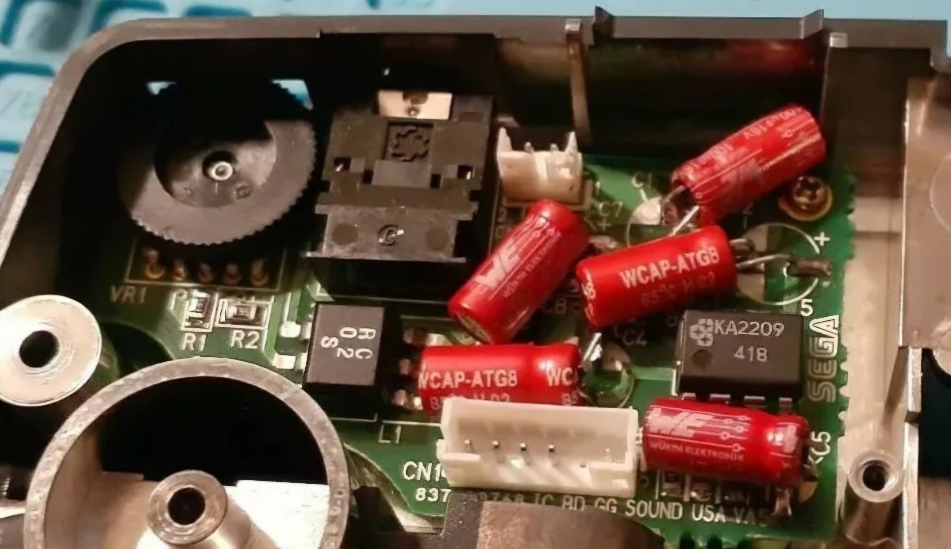 Game Gear VA0-VA1 Capacitor Kit (Motherboard/Audio Board Only)